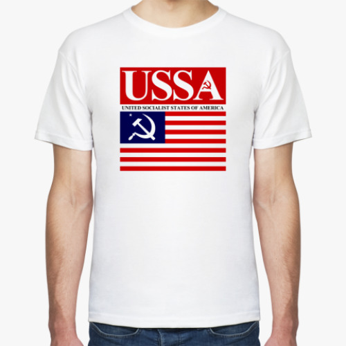 Футболка с принтом USSA