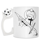 Кружка с футбольным мячиком