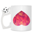 Кружка с футбольным мячиком