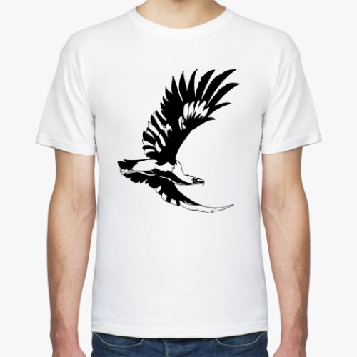Футболка с принтом  футболка Орел