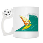 Кружка с футбольным мячиком