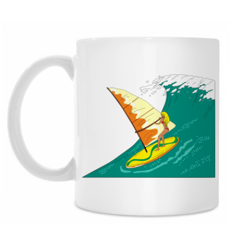 Кружка с принтом Виндсерфинг