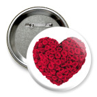 Сердце из роз