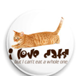 I love cats, but I can't eat..