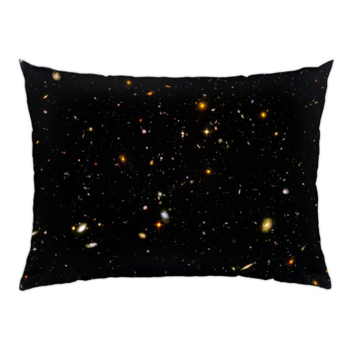 Подушка с принтом Вселенная. Галактики. Космос.