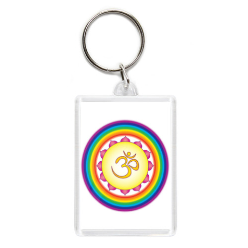 Брелок с принтом   Ом