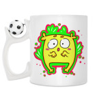 Кружка с футбольным мячиком