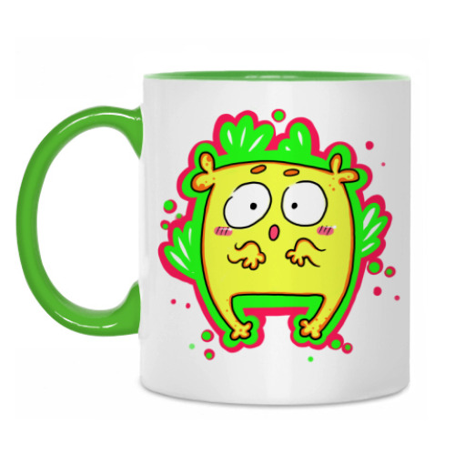 Кружка с принтом Испуг