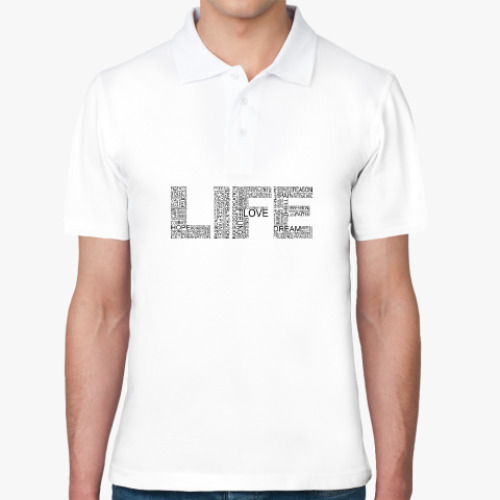 Рубашка поло LIFE: жизнь из слов