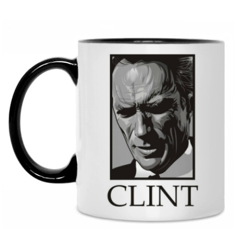 Кружка с принтом Clint