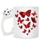 Кружка с футбольным мячиком