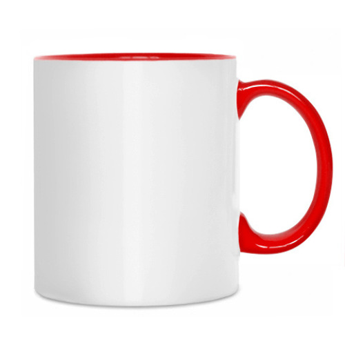 Кружка с принтом Каска пожарника