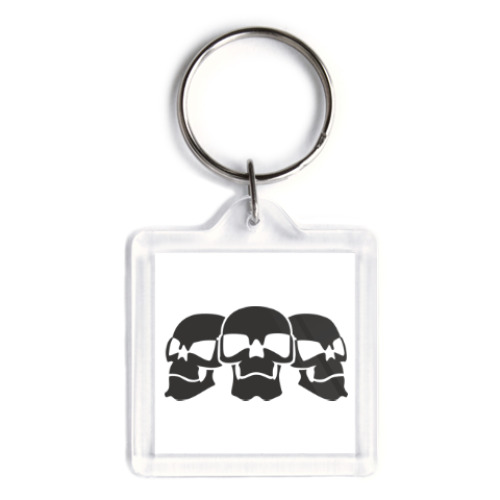 Брелок с принтом Черепки