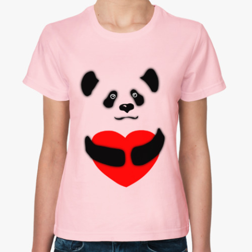 Женская футболка с принтом Панда