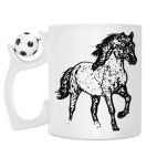 Кружка с футбольным мячиком