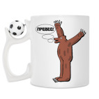 Кружка с футбольным мячиком