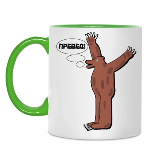 Кружка с принтом Превед!
