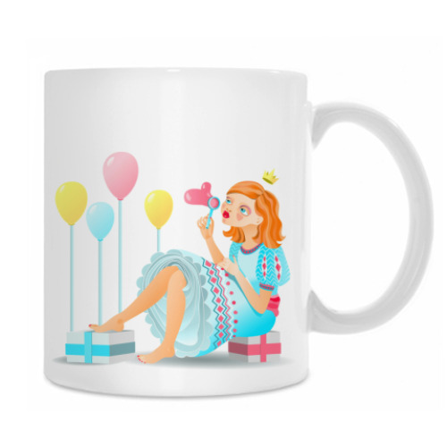 Кружка с принтом Принцесса