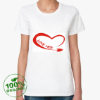 Женская футболка органик