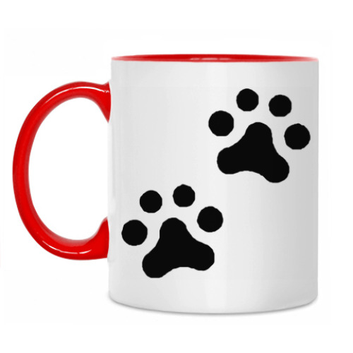 Кружка с принтом Лапки