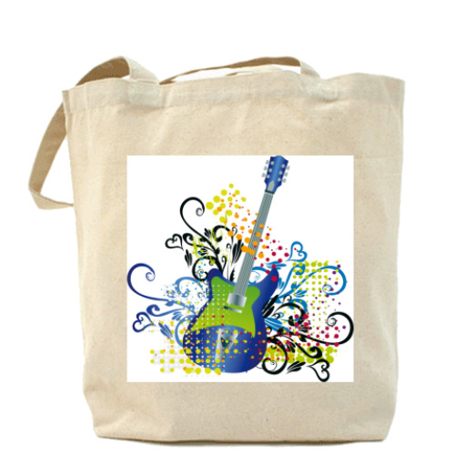 Сумка шоппер с принтом Музыка