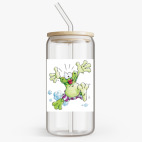 Банка с бамбуковой крышкой