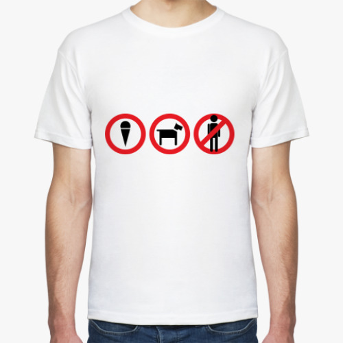 Футболка с принтом Запрещено