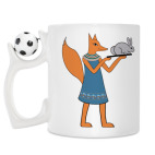 Кружка с футбольным мячиком
