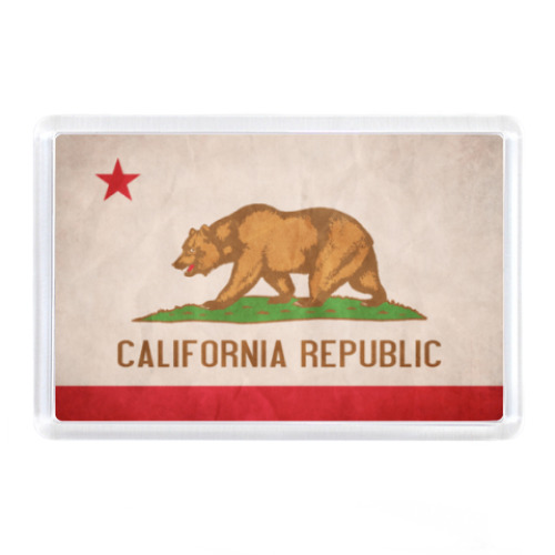 Магнит с принтом Калифорния