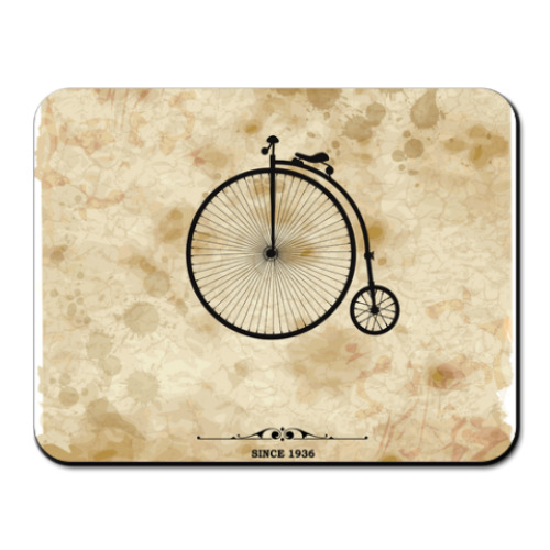 Коврик для мыши с принтом Велосипед