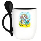 Кружка с ложкой