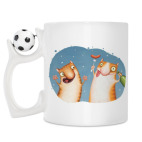 Кружка с футбольным мячиком