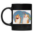 Кружка цветная UV-DTF