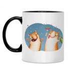 Кружка двухцветная