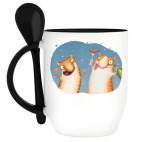 Кружка с ложкой