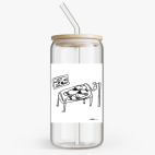 Банка с бамбуковой крышкой