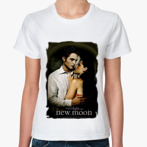 Классическая футболка Женская футболка, белая