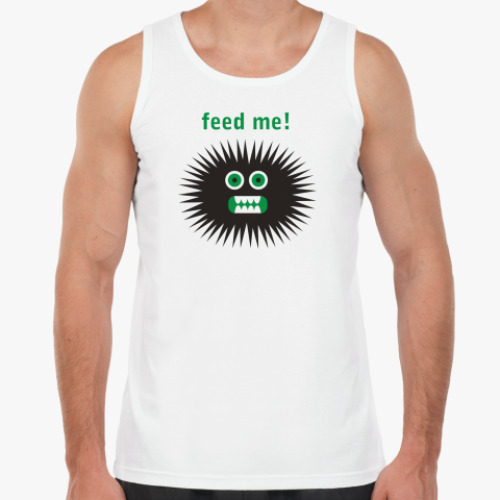 Майка с принтом Feed me!