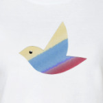 Акварельная птичка Watercolor