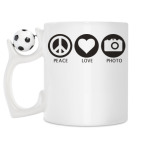 Кружка с футбольным мячиком