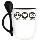 Кружка с ложкой