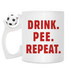 Кружка с футбольным мячиком