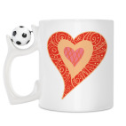 Кружка с футбольным мячиком