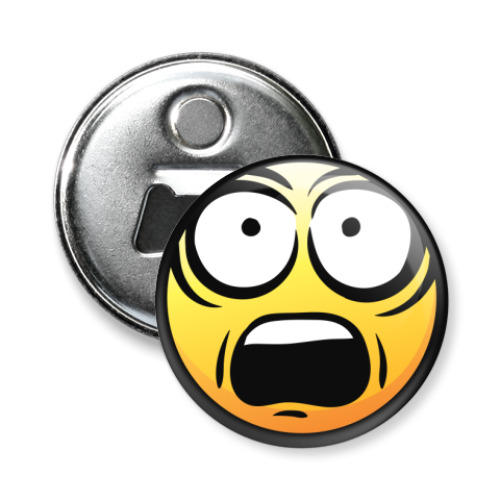 Магнит-открывашка с принтом Смайлик