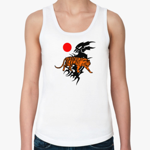 Женская майка с принтом Путь тигра