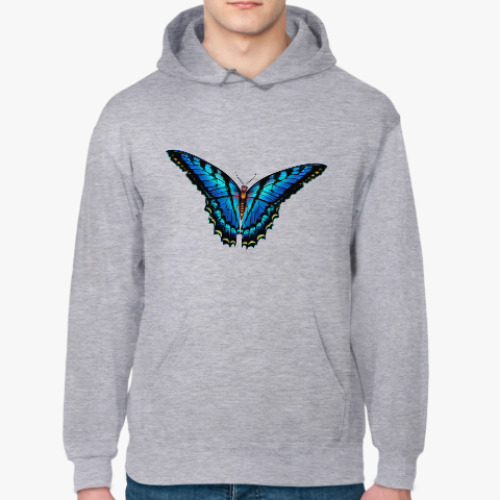 Толстовка худи с принтом Бабочка