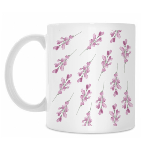 Кружка с принтом Цветы