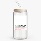 Банка с бамбуковой крышкой