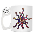 Кружка с футбольным мячиком