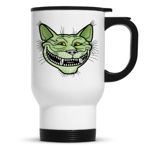 Кружка-термос с принтом Котом-тролль Кото-тролль, trol